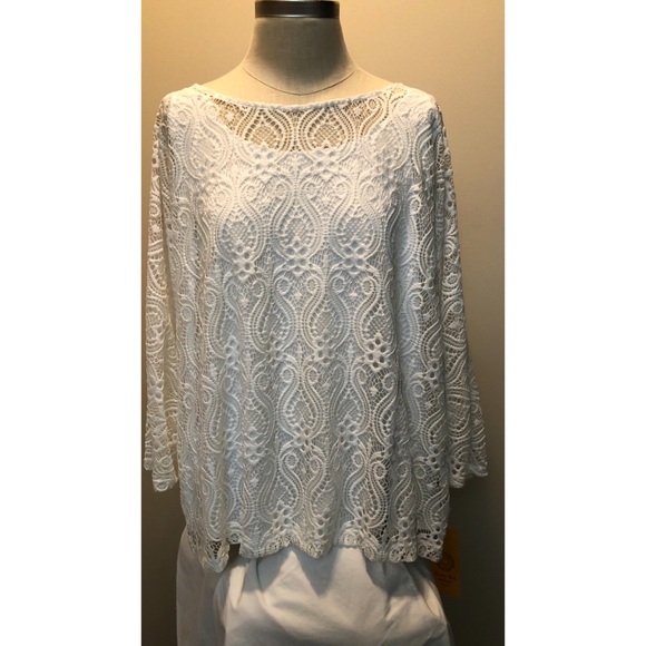 Ruby Rd Lace Shirt NWT - Picture 1 of 3